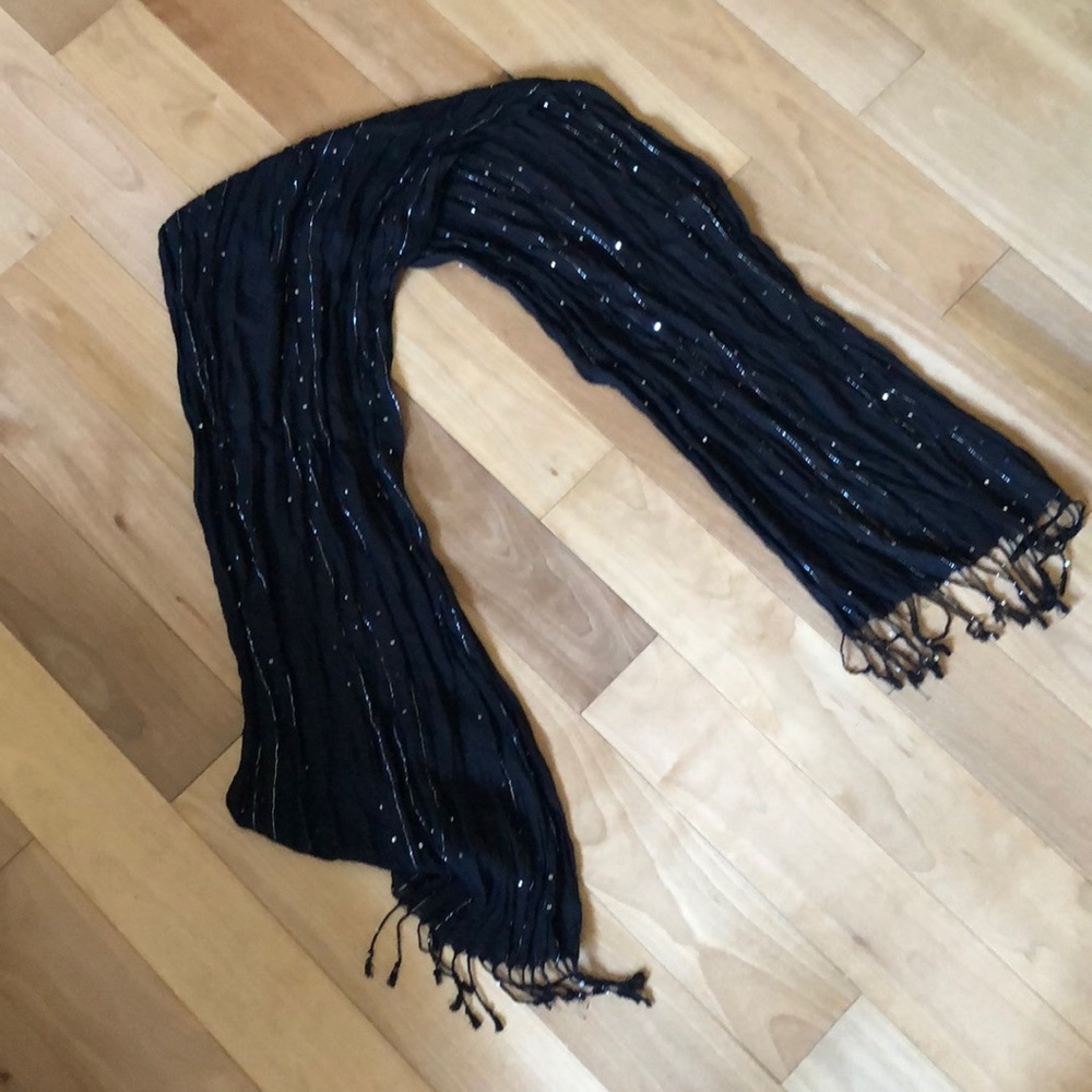 Black sparkly scarf